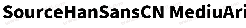 SourceHanSansCN MediuArial Unico字体转换